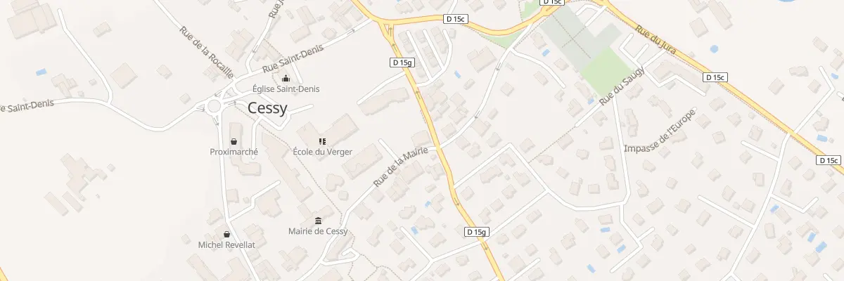 Plan du 192 Rue de la Mairie à Cessy