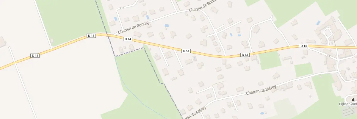 Plan du 8 Rue du Gal Charles de Gaulle à Vieilley