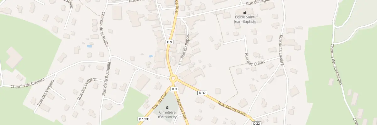 Plan du 9 Rue du Repos à Amancey