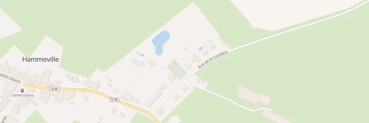 Plan du 9 Rue la Louviere Rte d’Houdrevi à Hammeville