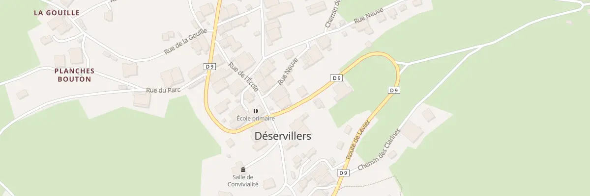 Plan du 1 Rte de Levier à Déservillers