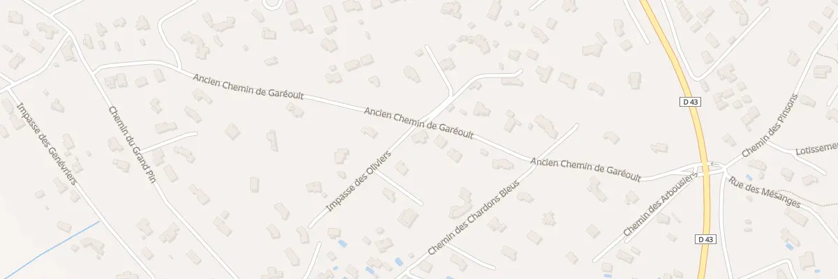 Plan du 473 Ancien Chemin de Gareoult à Rocbaron
