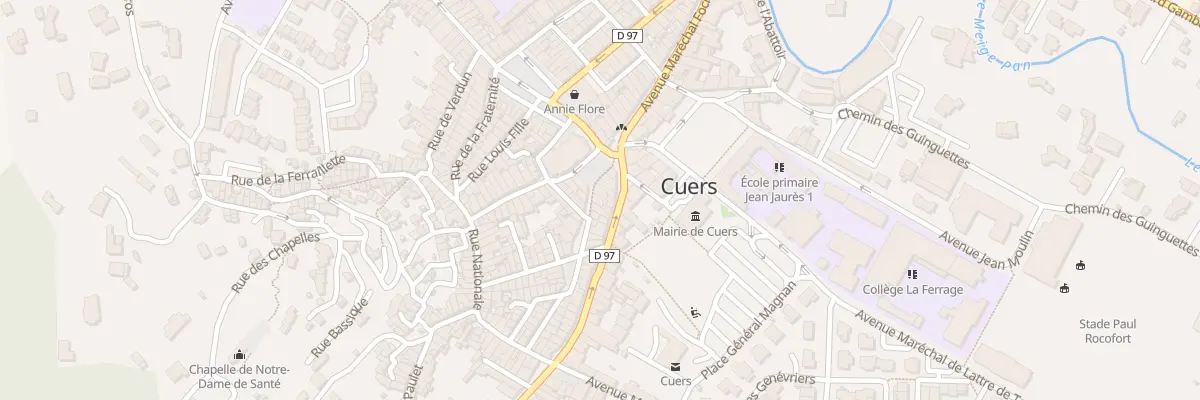 Plan du 9 Rue François Fournier à Cuers