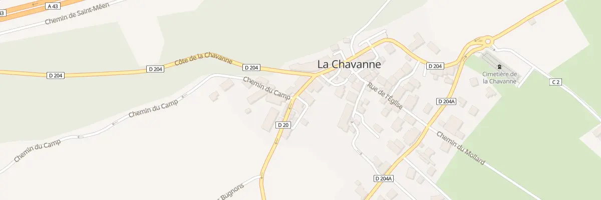 Plan du 43 Rte des Bugnons à La Chavanne