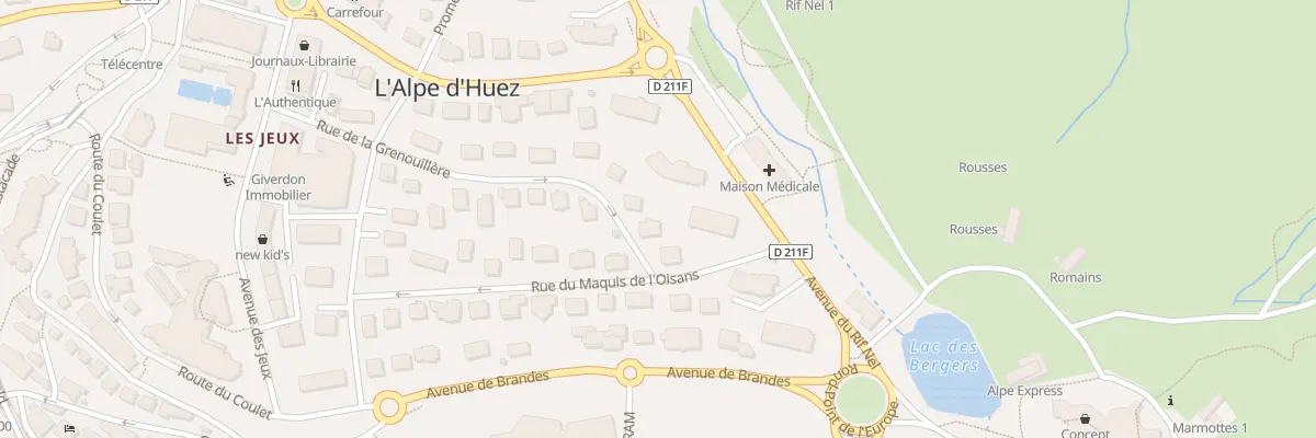 Plan du 293 Rue de la Grenouillère à Huez