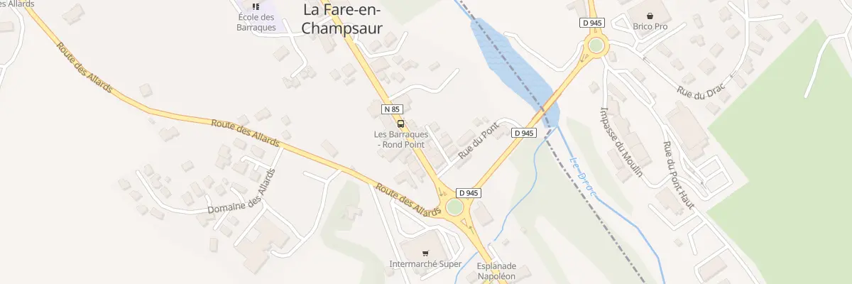 Plan du 8 Rte de Grenoble à La Fare-en-Champsaur