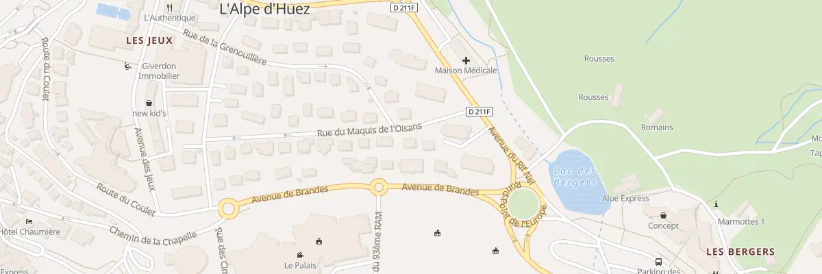 Plan du 250 Rue du Maquis de l’Oisans à Huez