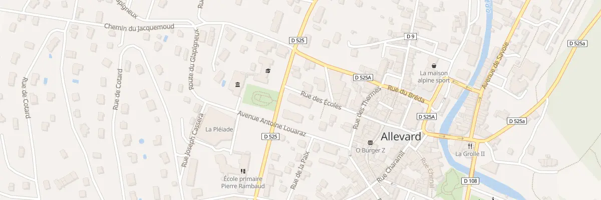 Plan du 5 Rue des Ecoles à Allevard