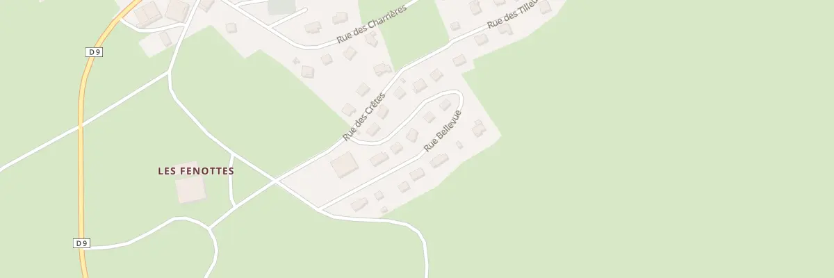 Plan de la Rue Bellevue à Déservillers