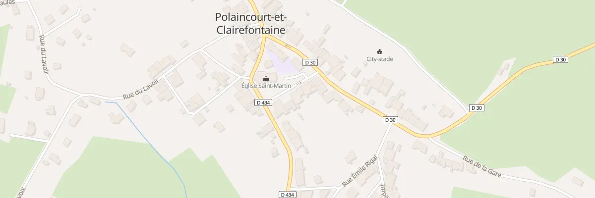 Plan du 8 Rue de l’Abbé Lambert à Polaincourt-et-Clairefontaine