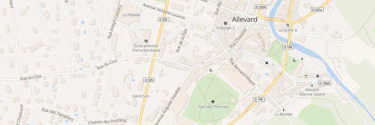 Plan du 8 Rue du Clos à Allevard