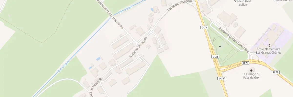 Plan du 221 Rte de Vésegnin à Prévessin-Moëns