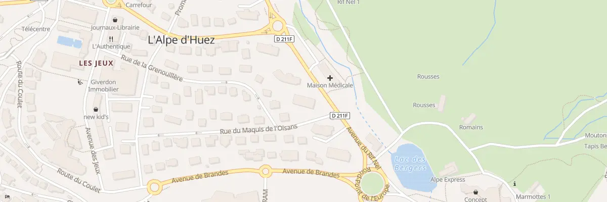 Plan du 275 Rue du Maquis de l’Oisans à Huez
