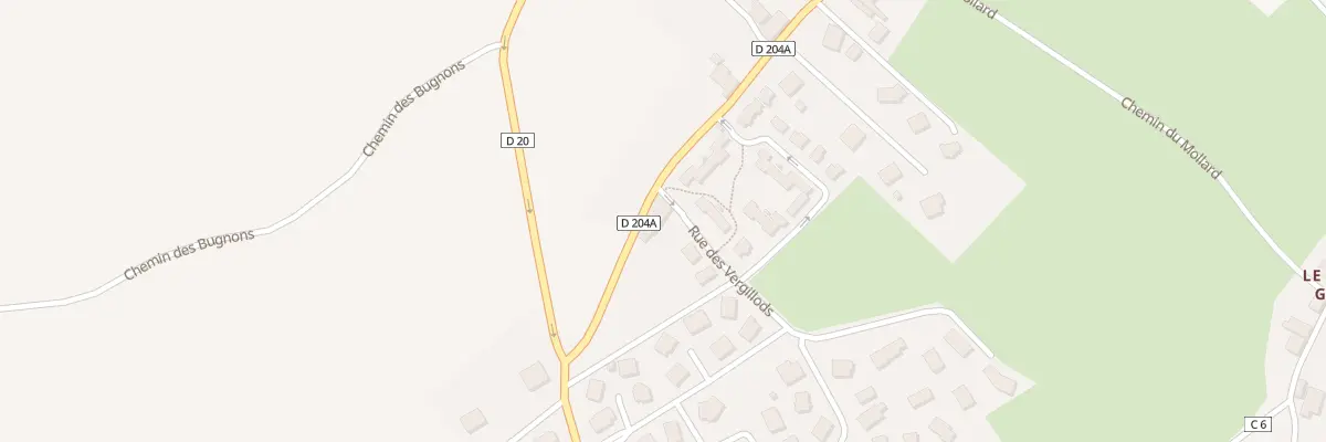 Plan du 16 Rue des vergillods à La Chavanne