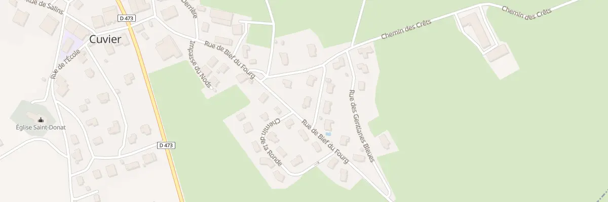 Plan du 1 Chem des Plaissards à Cuvier
