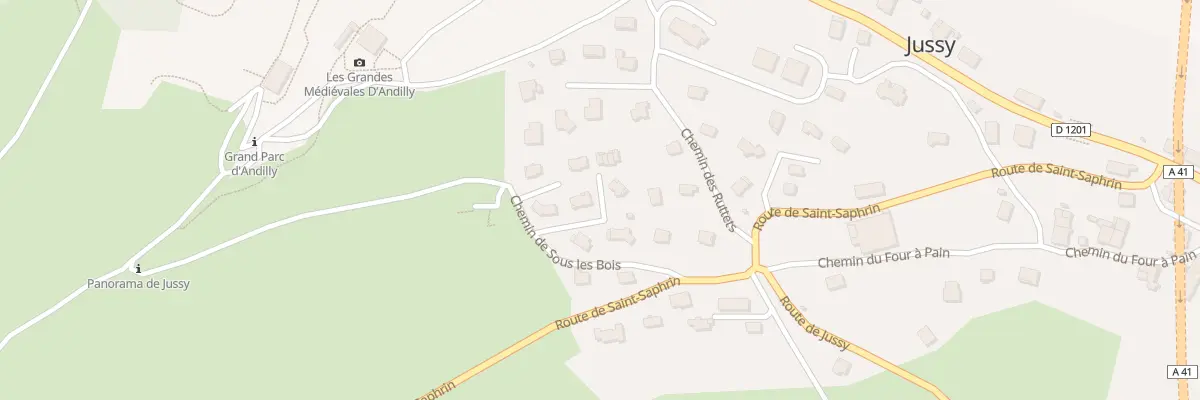 Plan du 92 All de sous les Bois à Andilly