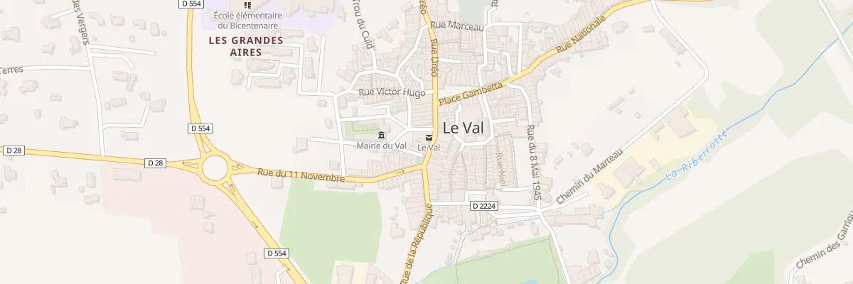 Plan du 8 Rue de la République au Val