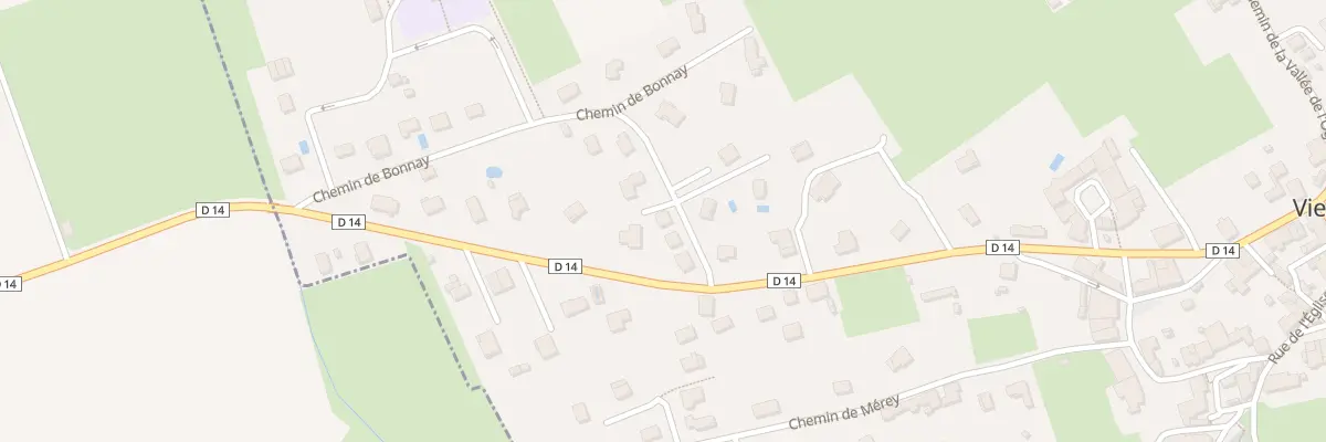 Plan du 12A Che de Bonnay à Vieilley
