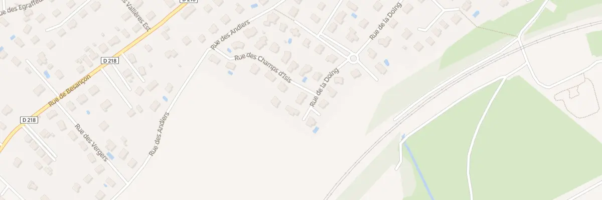 Plan du 1 Rue des Champs d’Isis à Thise