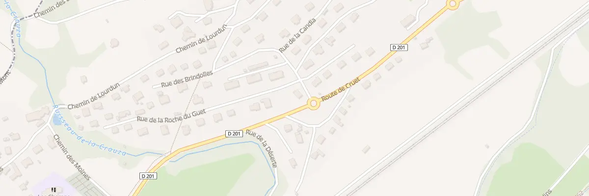 Plan du 1 Rue de la roche du guet à Arbin