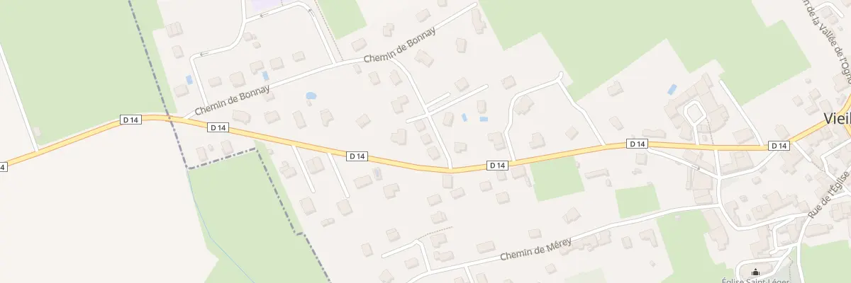 Plan du 12B Che de Bonnay à Vieilley