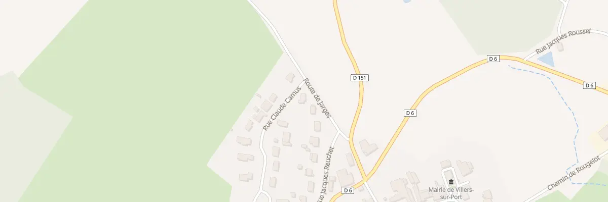 Plan du 6 Rte de Jarges à Villers-sur-Port