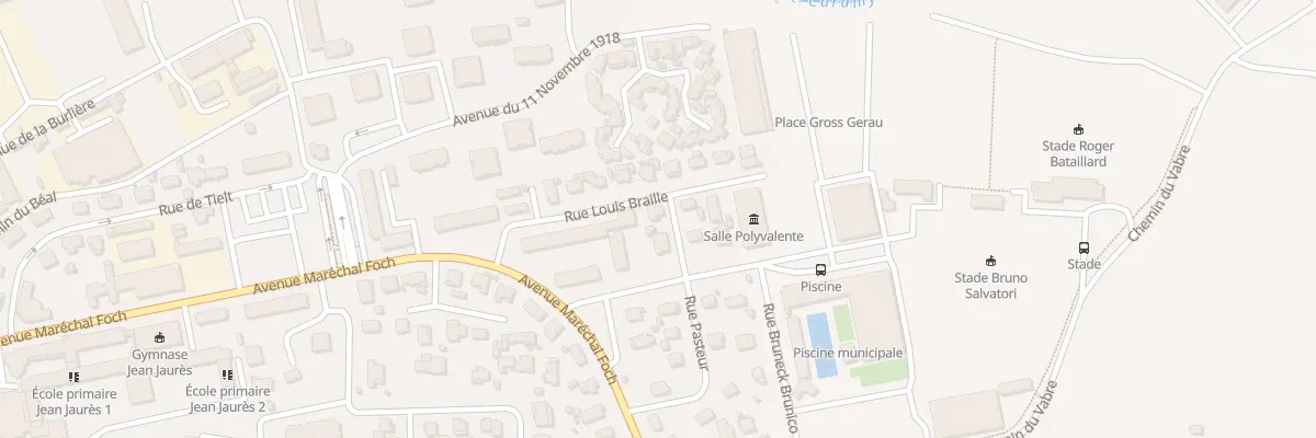 Plan du 2 Rue Louis Braille à Brignoles
