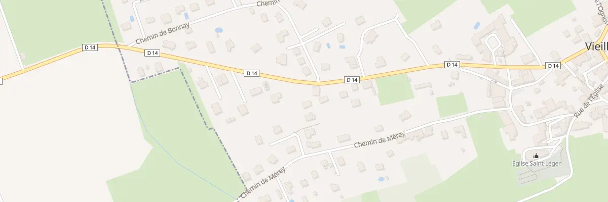 Plan du 14 Rue du Gal Charles de Gaulle à Vieilley