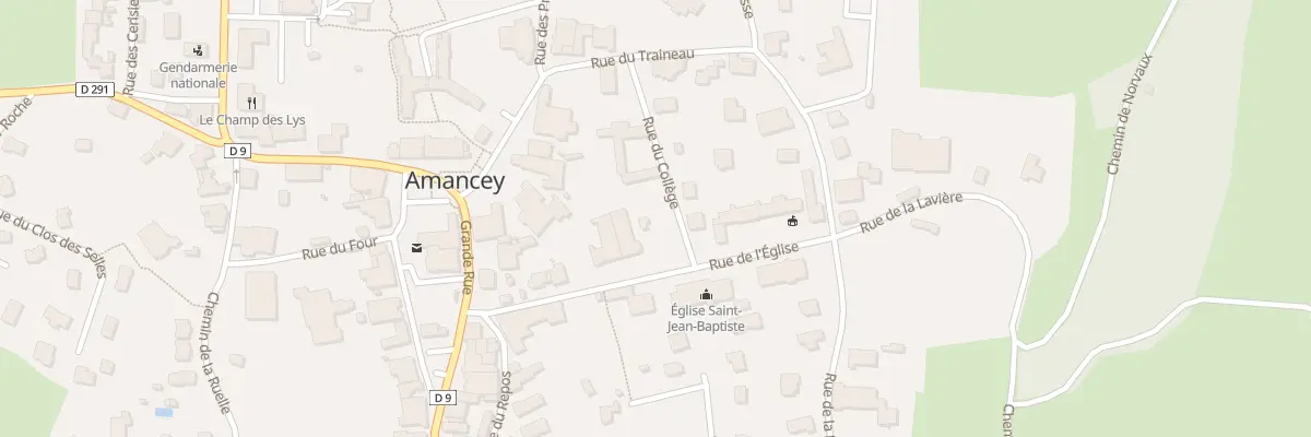 Plan du 8 Rue du Collège à Amancey