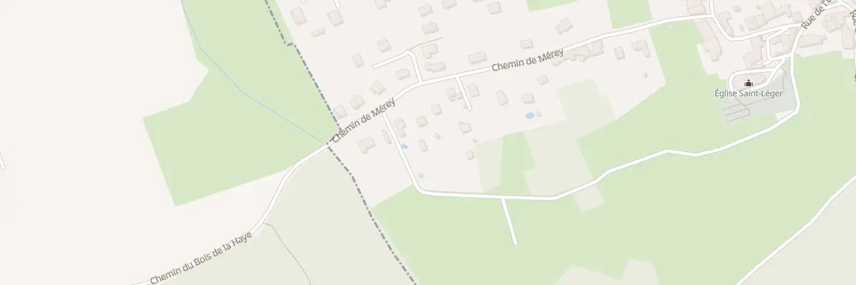 Plan du 15 Che de Merey à Vieilley