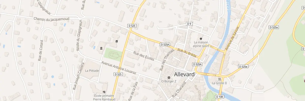 Plan du 8 Rue des Piardes à Allevard