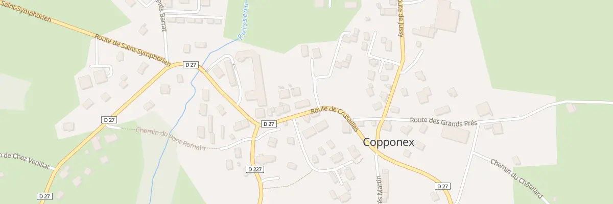 Plan du 61 Rte de Cruseilles à Copponex