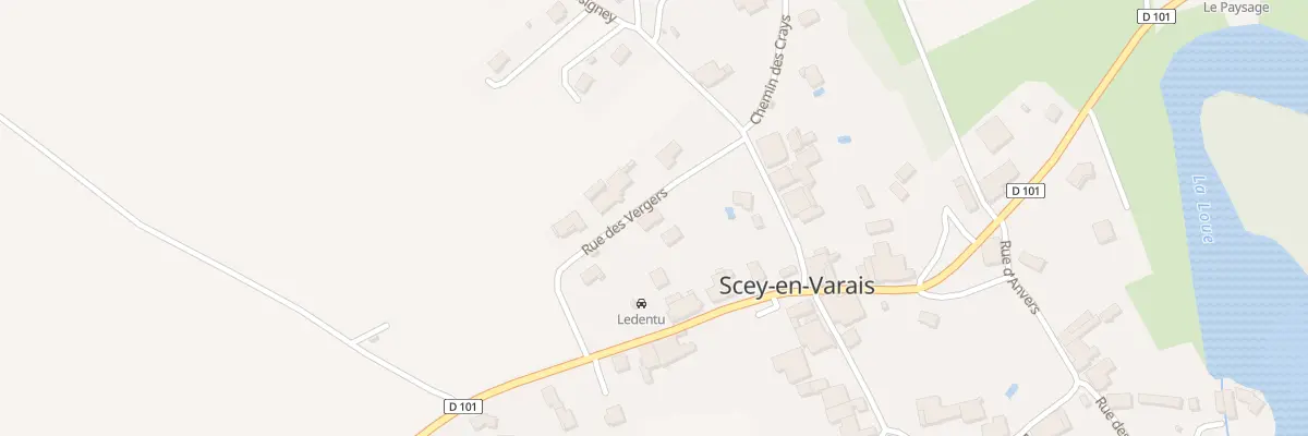 Plan du 6 Rue des Vergers à Scey-Maisières