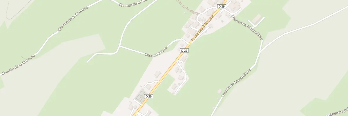 Plan du 431 Rte des Trois Bassins à Villaroux