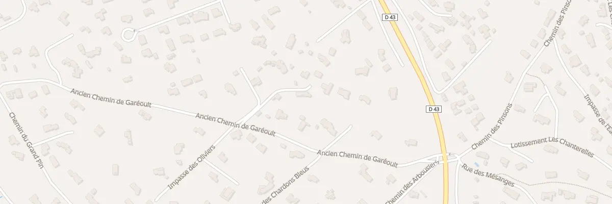 Plan du 88 Imp de la Gentiane à Rocbaron