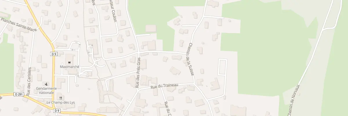 Plan du 8 Rue Saint Claude à Amancey