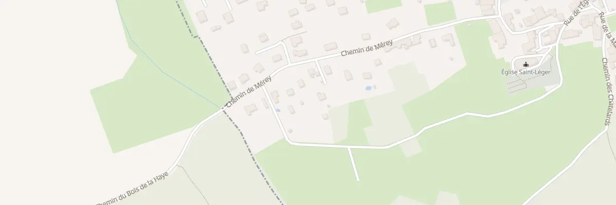 Plan du 13B Che de Merey à Vieilley