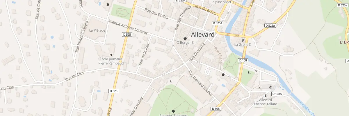 Plan du 22 Rue des Thermes à Allevard