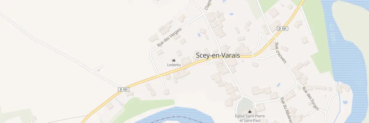 Plan du 35 Rue du Miroir à Scey-Maisières