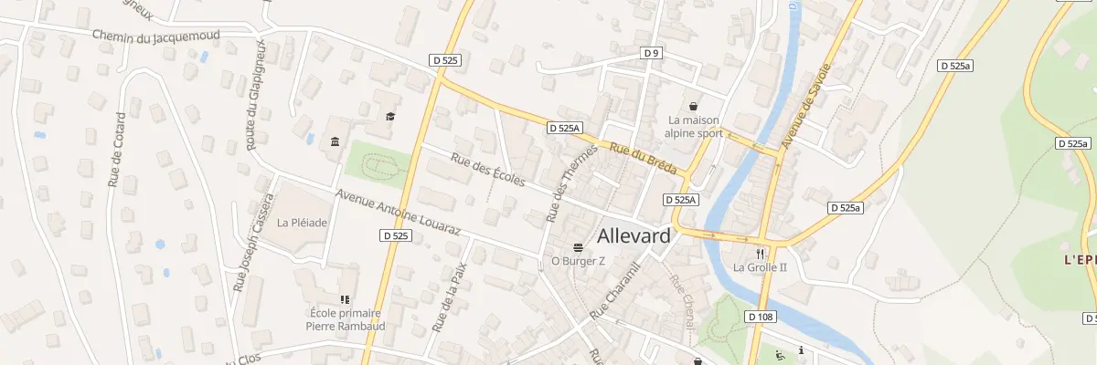 Plan du 2 Rue des Ecoles à Allevard