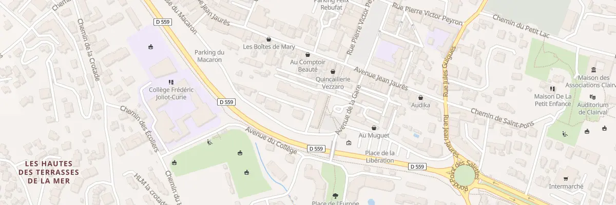 Plan du 2 Av de la Gare à Carqueiranne