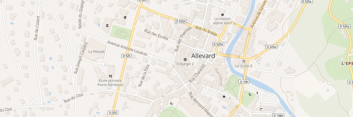 Plan du 17 Rue des Thermes à Allevard