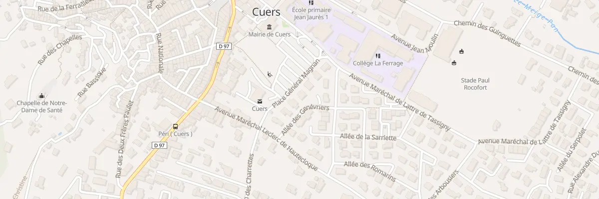 Plan du 71 All des Genevriers à Cuers