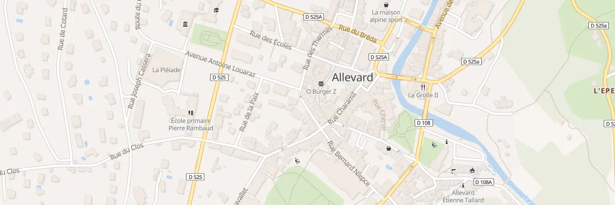 Plan du 23 Rue des Thermes à Allevard