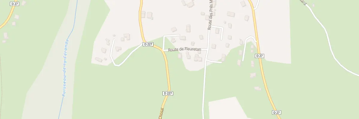 Plan du 40 Rte de Fleuretan à Copponex