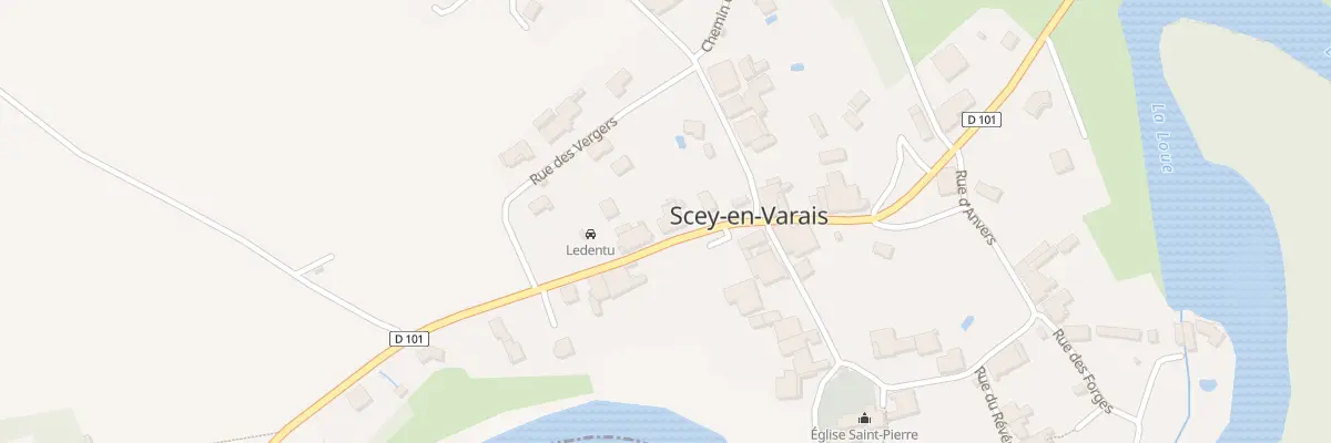 Plan du 33 Rue du Miroir à Scey-Maisières