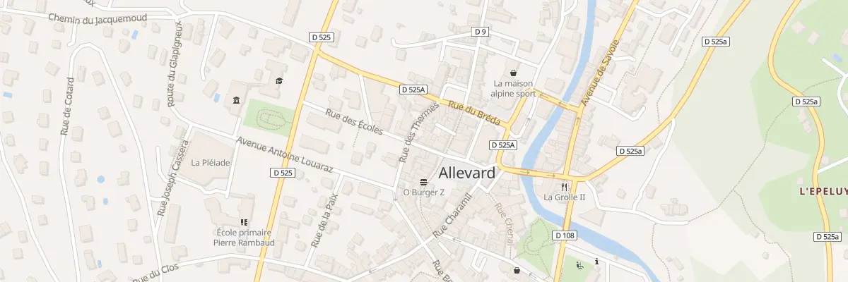Plan du 8 Rue Bouffier à Allevard