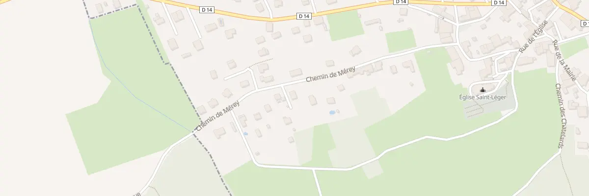 Plan du 11 Che de Merey à Vieilley