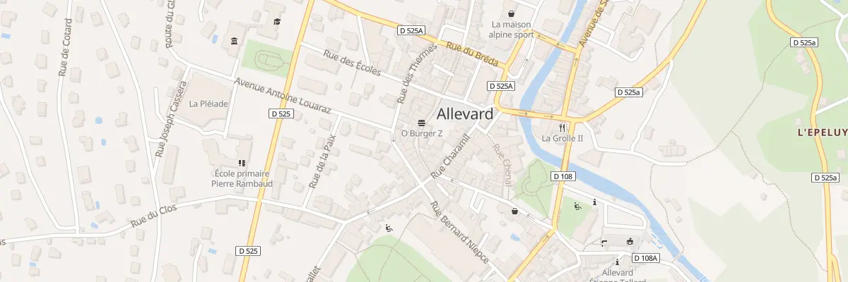 Plan du 3 Rue des Meuniers à Allevard