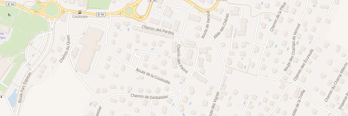 Plan du 59 Che des Paons à Poisy